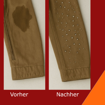 Preview: Tadabo Wachsimprägnierung 130 Gr Vorher-Nachher